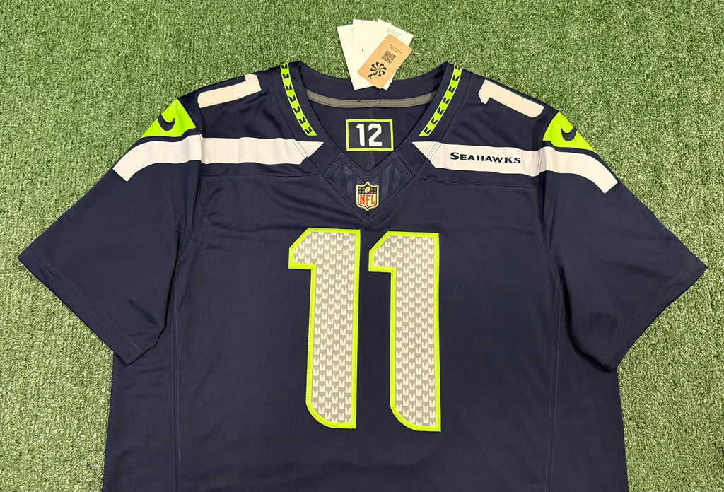 Jaxon Smith-Njigba Seattle Seahawks Jersey #11 Nike Vapor FUSE Limited Navy Size (XL) NFL