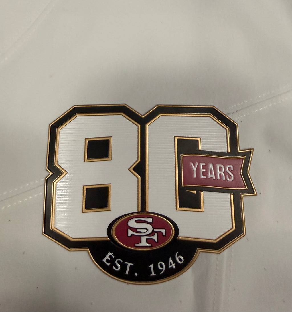 Mike Evans San Francisco 49ers Jersey #5 Nike Vapor FUSE Elite White Size 44 (Large) NFL