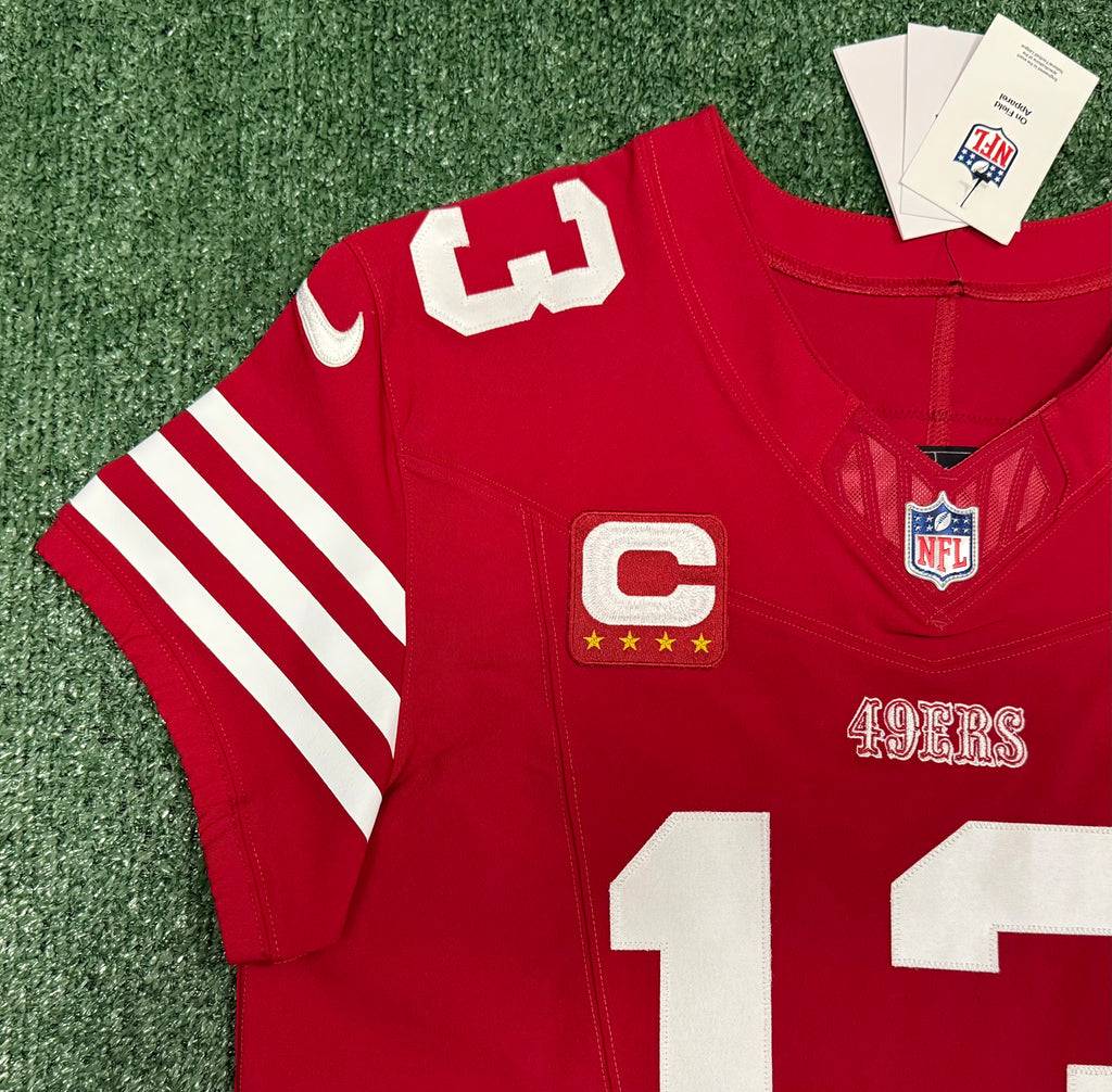 Brock Purdy San Francisco 49ers Jersey #13 Nike Vapor FUSE Elite Red Size 44 (Large) NFL