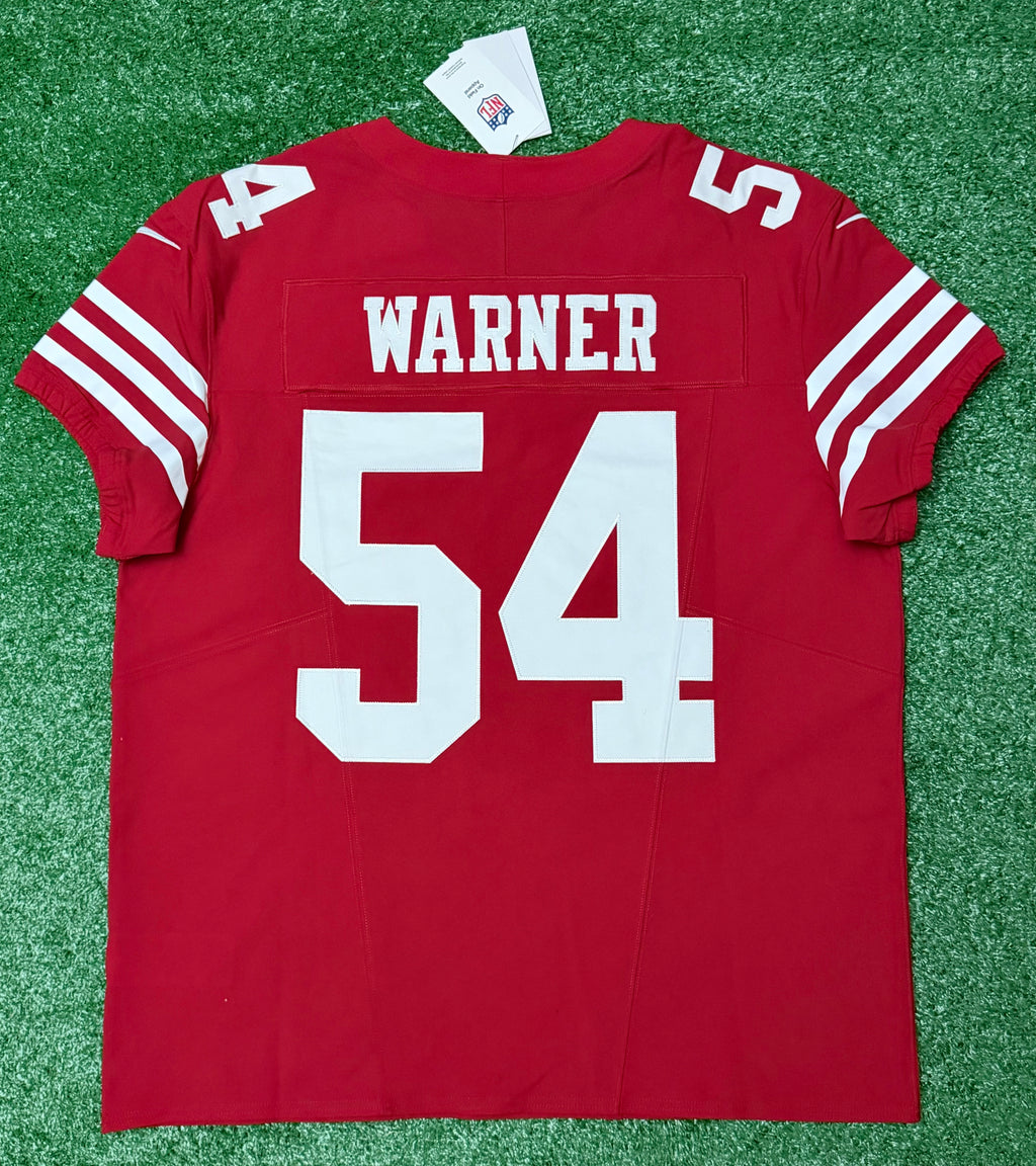 Fred Warner San Francisco 49ers Jersey #54 Nike Vapor FUSE Elite Red Size 48 (XL) NFL