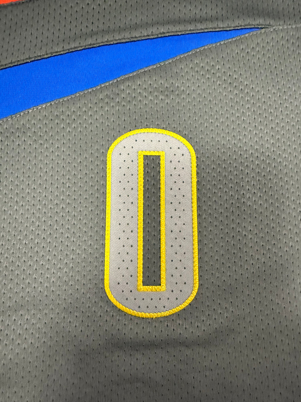 Russell Westbrook Oklahoma City Thunder Jersey #0 Nike Aeroswift Authentic Gray Size 44 (M) NBA