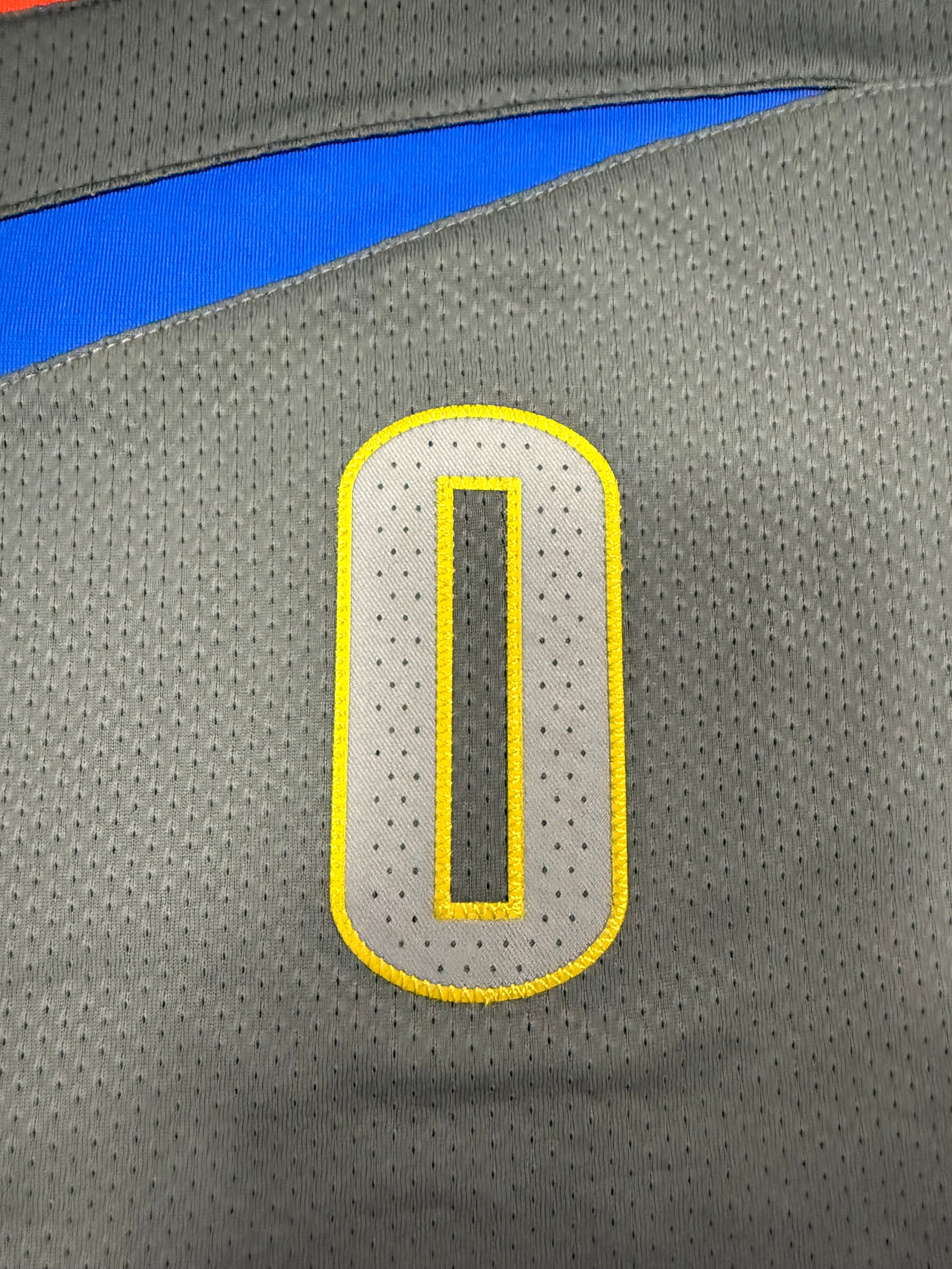 Russell Westbrook Oklahoma City Thunder Jersey #0 Nike Aeroswift Authentic Gray Size 44 (M) NBA