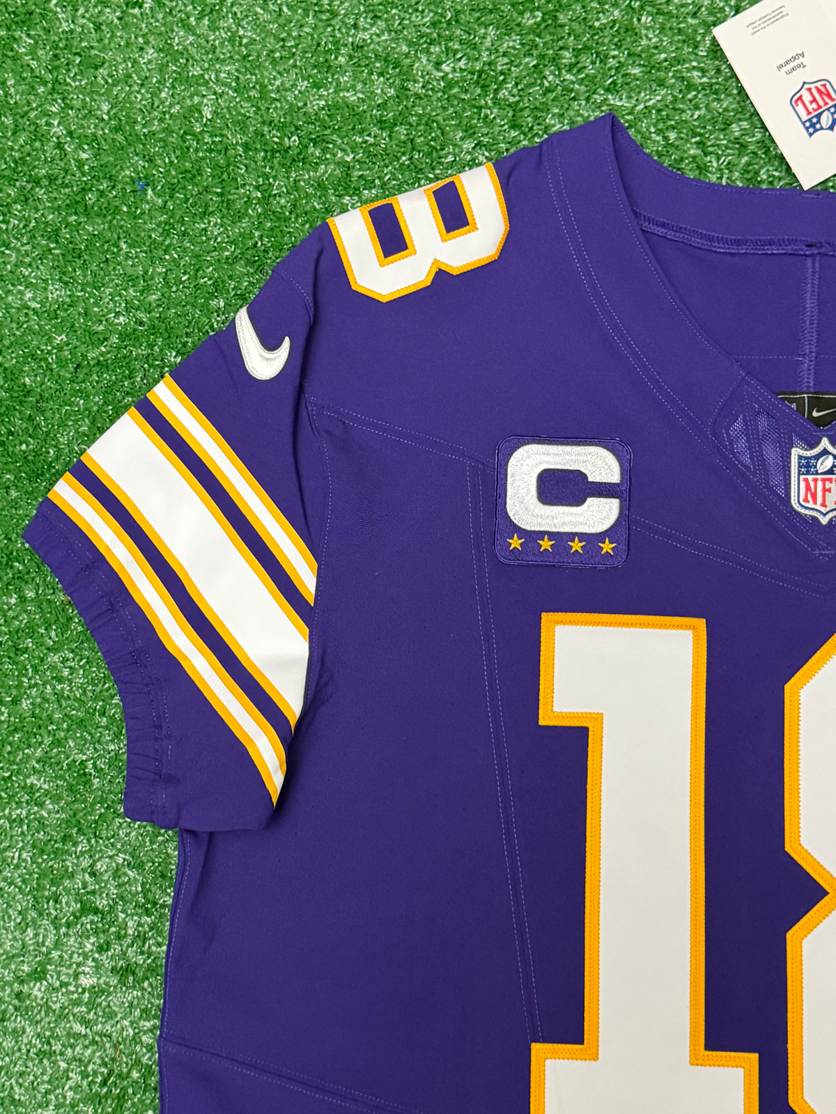 Justin Jefferson Minnesota Vikings Jersey #18 Nike Vapor FUSE Elite Purple Size 48 (XL) NFL