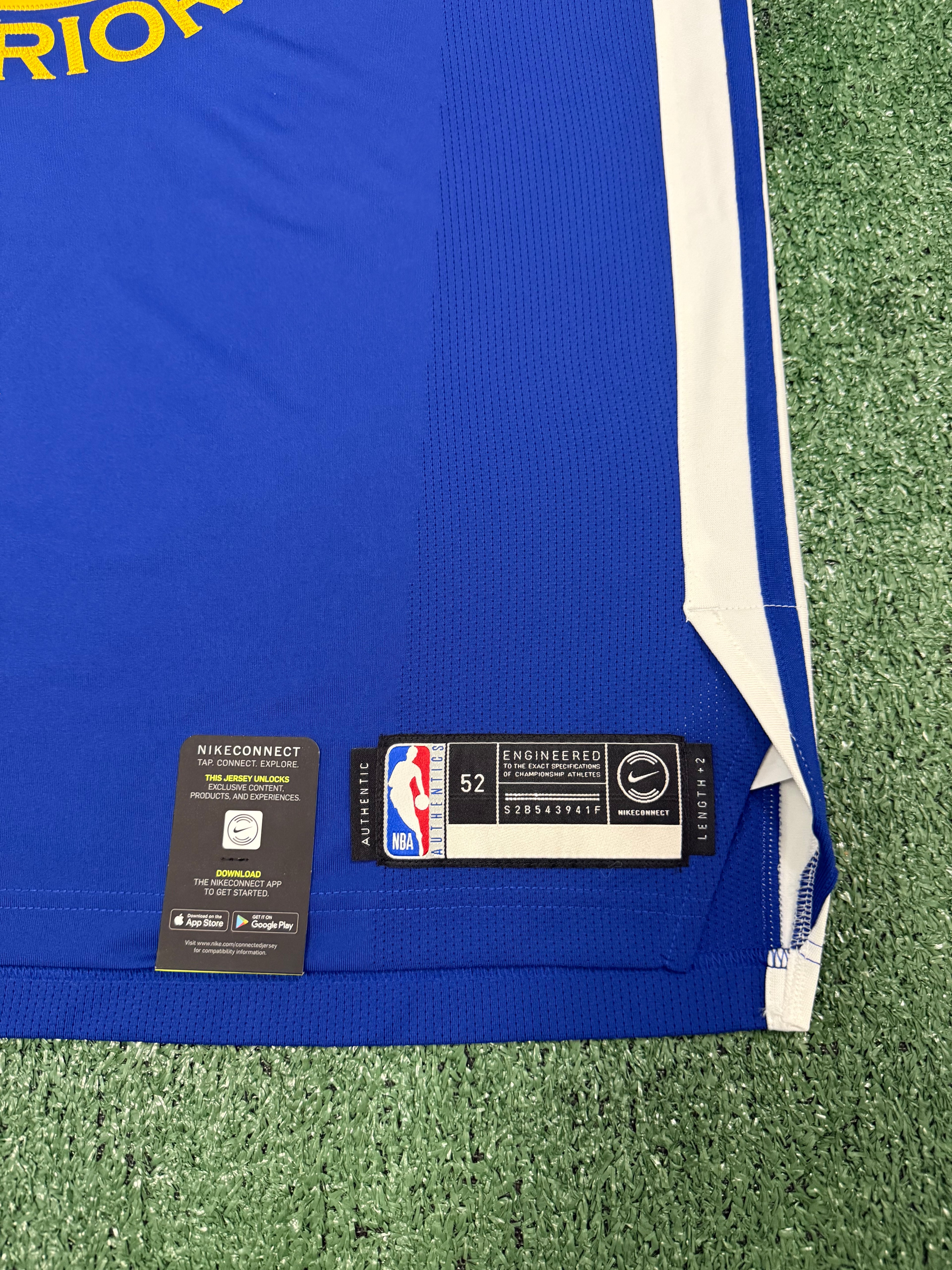Steph Curry Golden State Warriors Jersey #30 Nike VaporKnit Authentic Blue Size 52 (XL) NBA