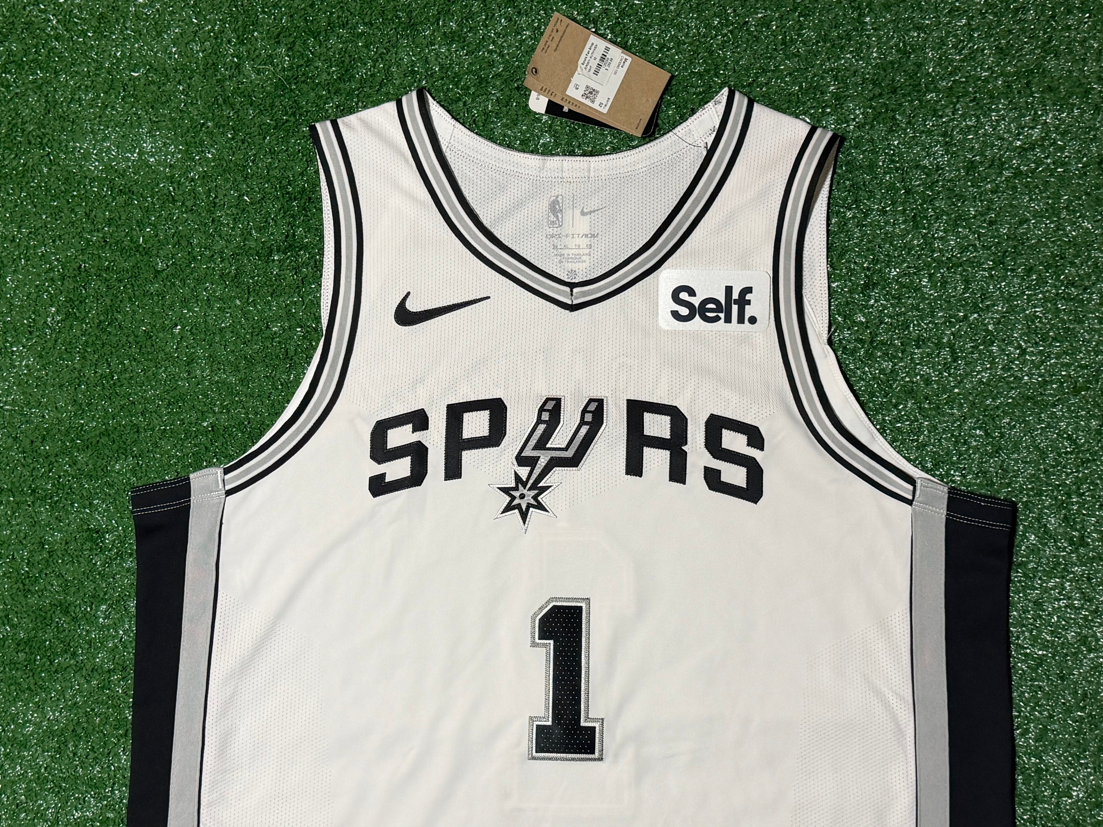 Victor Wembanyama San Antonio Spurs Jersey #1 Nike ADV Authentic White Size 52 (XL) NBA