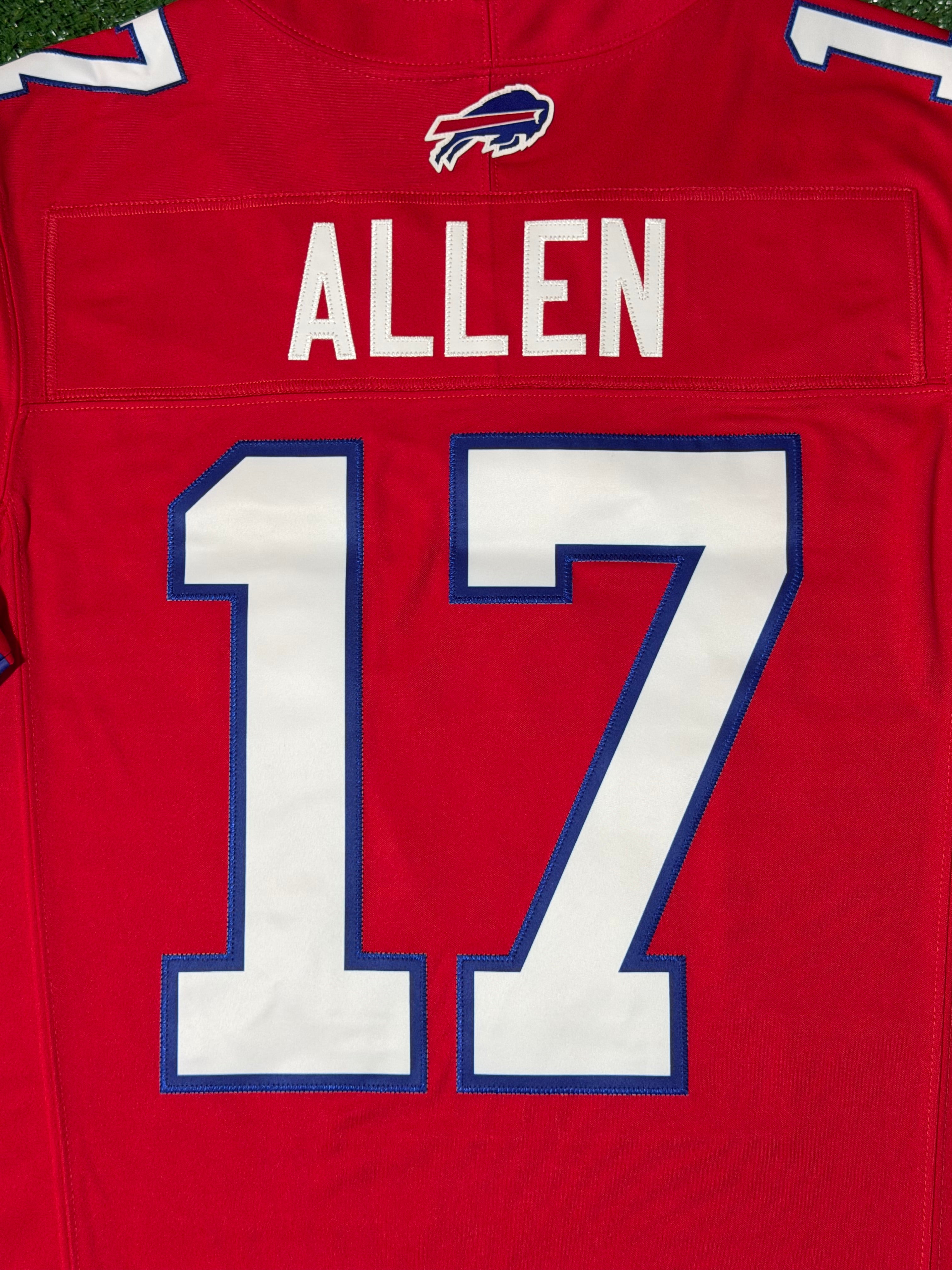Josh Allen Buffalo Bills Jersey #17 Nike Vapor Fuse Limited Stitched Red Size (Medium) NFL