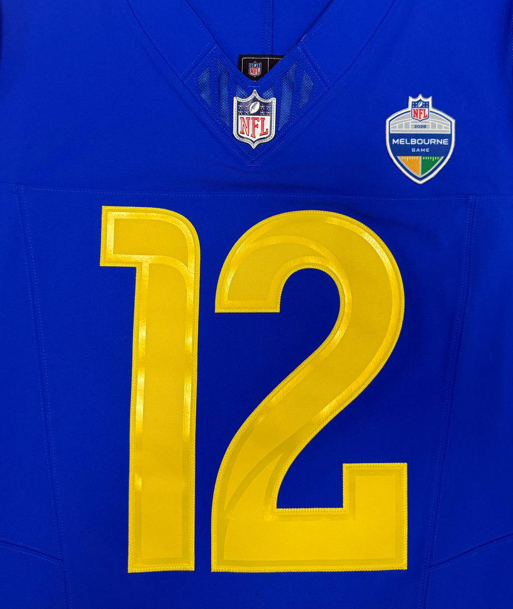 Puka Nacua Los Angeles Rams
Jersey #12 Nike Vapor FUSE Elite blue Size 44 (Large) NFL