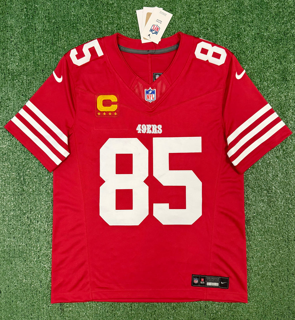 George Kittle San Francisco 49ers Jersey #85 Nike Vapor Fuse Limited Stitched Red Size (Medium) NFL