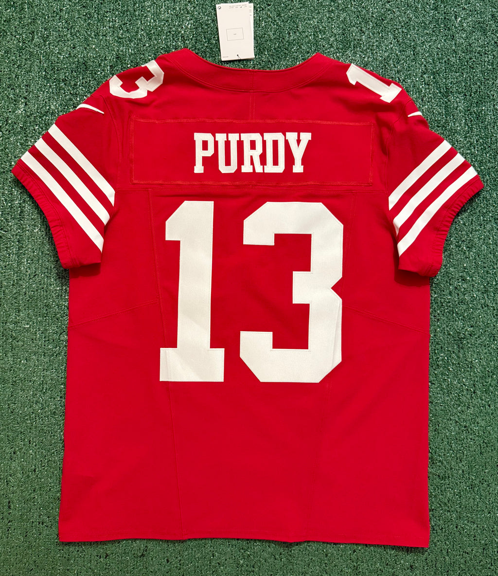 Brock Purdy San Francisco 49ers Jersey #13 Nike Vapor FUSE Elite Red Size 44 (Large) NFL