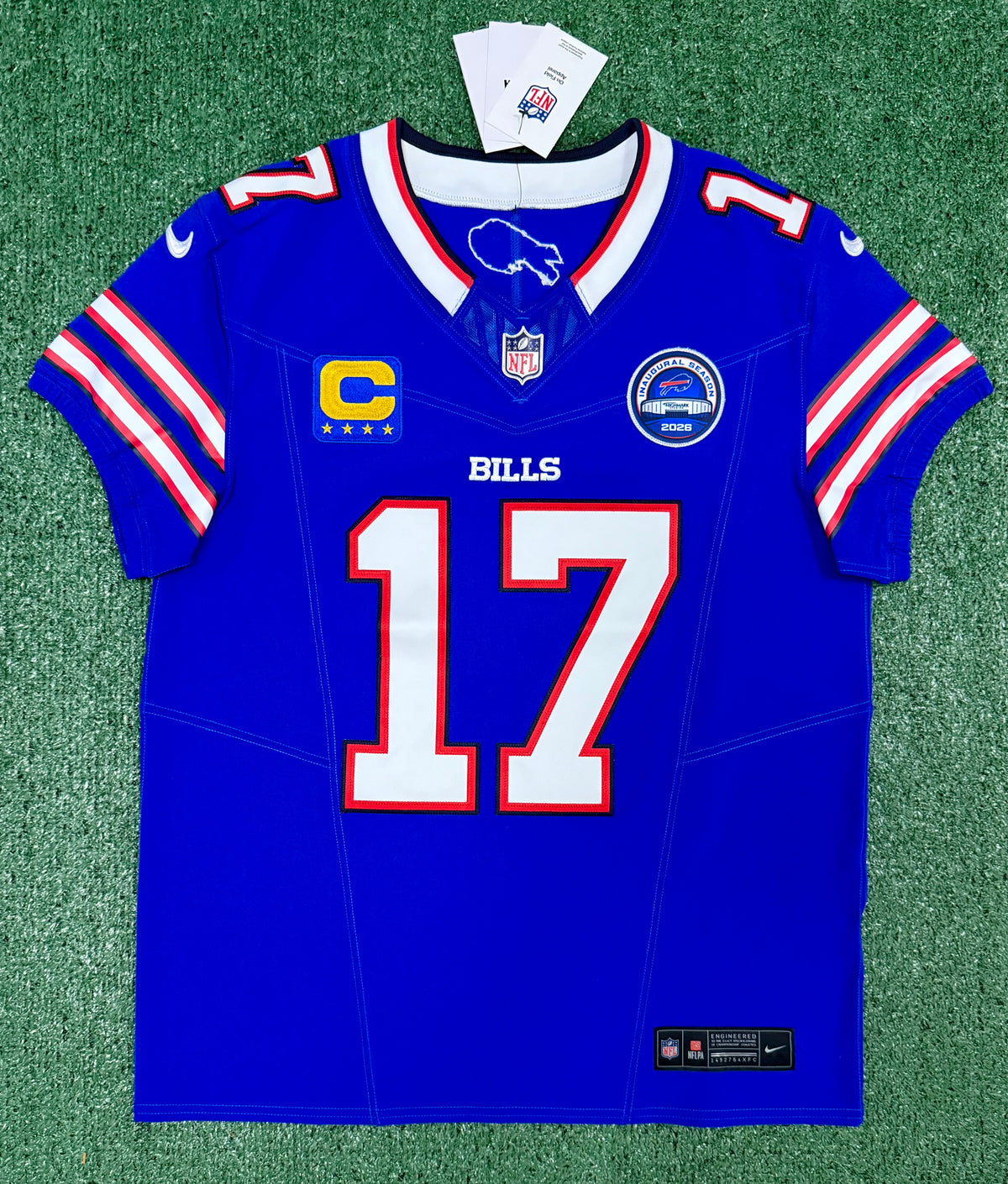 Josh Allen Buffalo Bills Jersey #17 Nike Vapor Fuse Elite Blue Size 40 (M) NFL