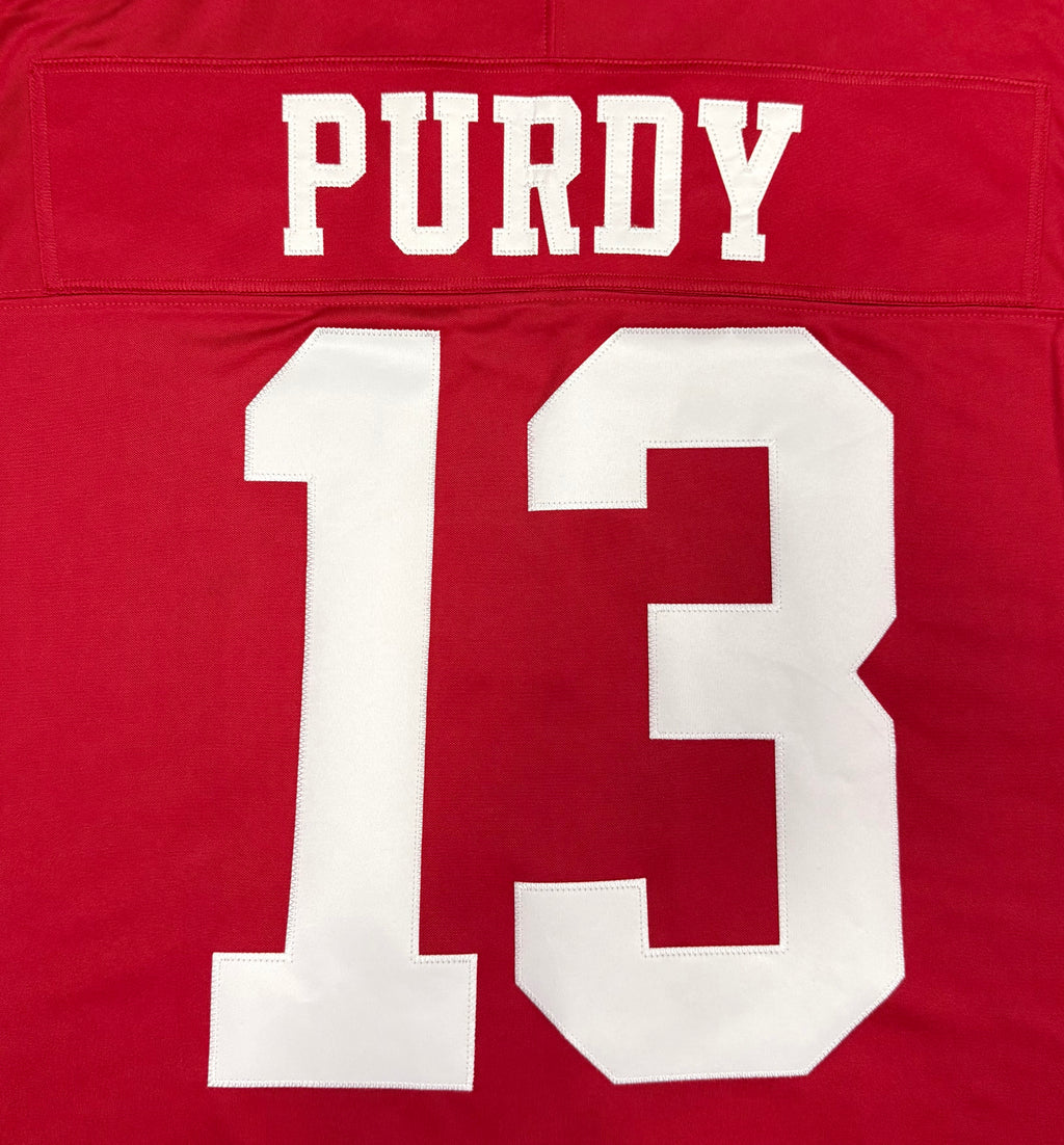 Brock Purdy San Francisco 49ers Jersey #13 Nike Vapor Fuse Limited Stitched Red Size (XL) NFL