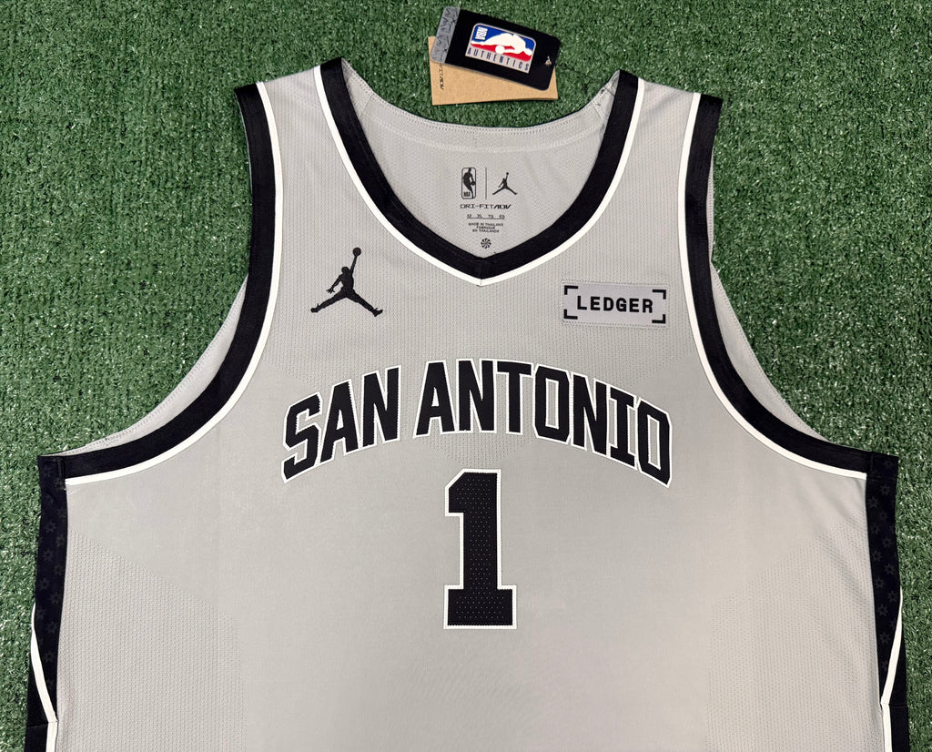Victor Wembanyama San Antonio Spurs Jersey #1 Nike ADV Authentic Gray Size 52 (XL) NBA