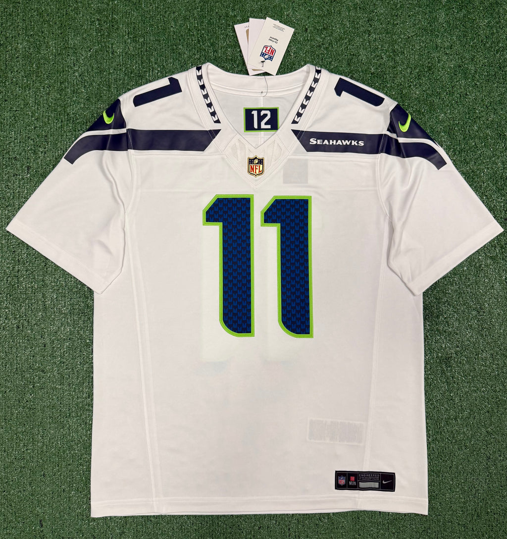 Jaxon Smith-Njigba Seattle Seahawks Jersey #11 Nike Vapor FUSE Limited White Size (Large) NFL