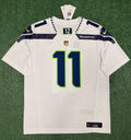 Jaxon Smith-Njigba Seattle Seahawks Jersey #11 Nike Vapor FUSE Limited White Size (Large) NFL