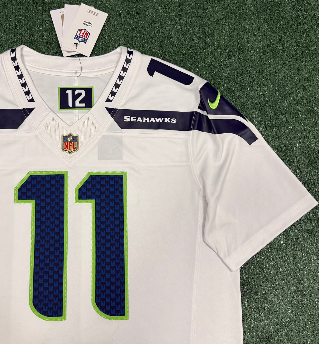 Jaxon Smith-Njigba Seattle Seahawks Jersey #11 Nike Vapor FUSE Limited White Size (Large) NFL