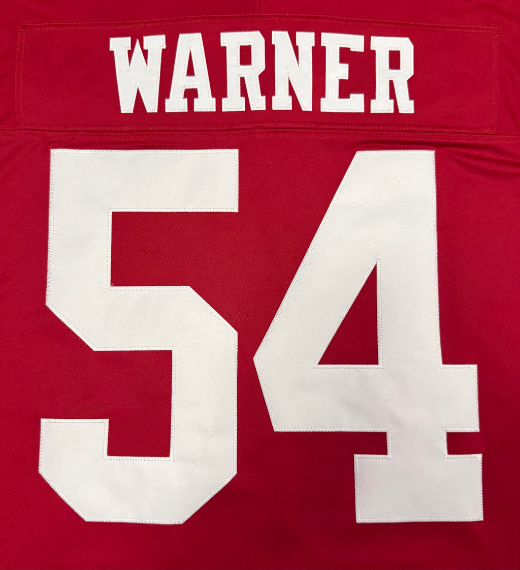 Fred Warner San Francisco 49ers Jersey #54 Nike Vapor Fuse Limited Stitched Red Size (Large) NFL
