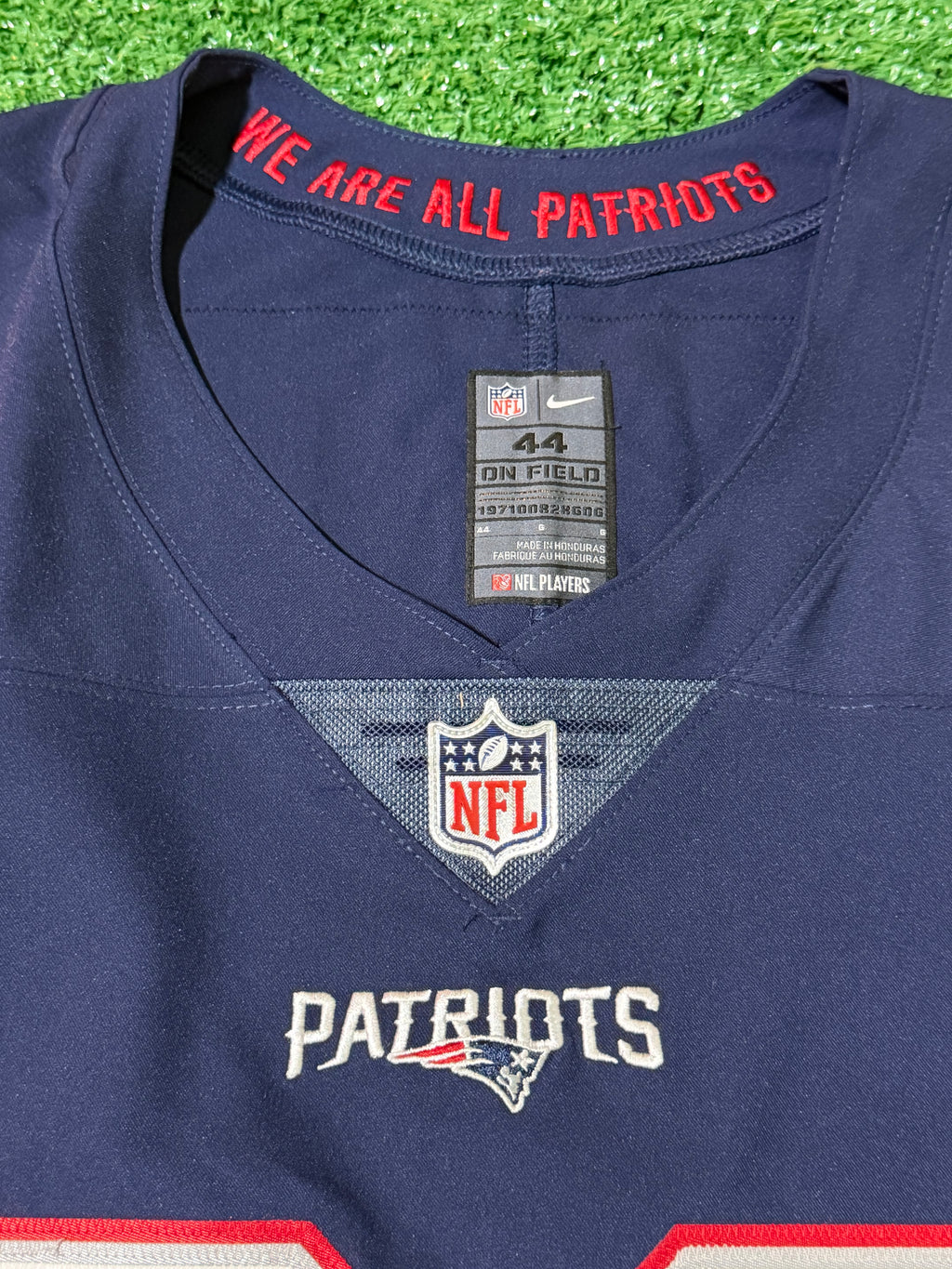 Devin McCourty New England Patriots Jersey #32 Nike Vapor Elite Blue Size 44 (Large) NFL