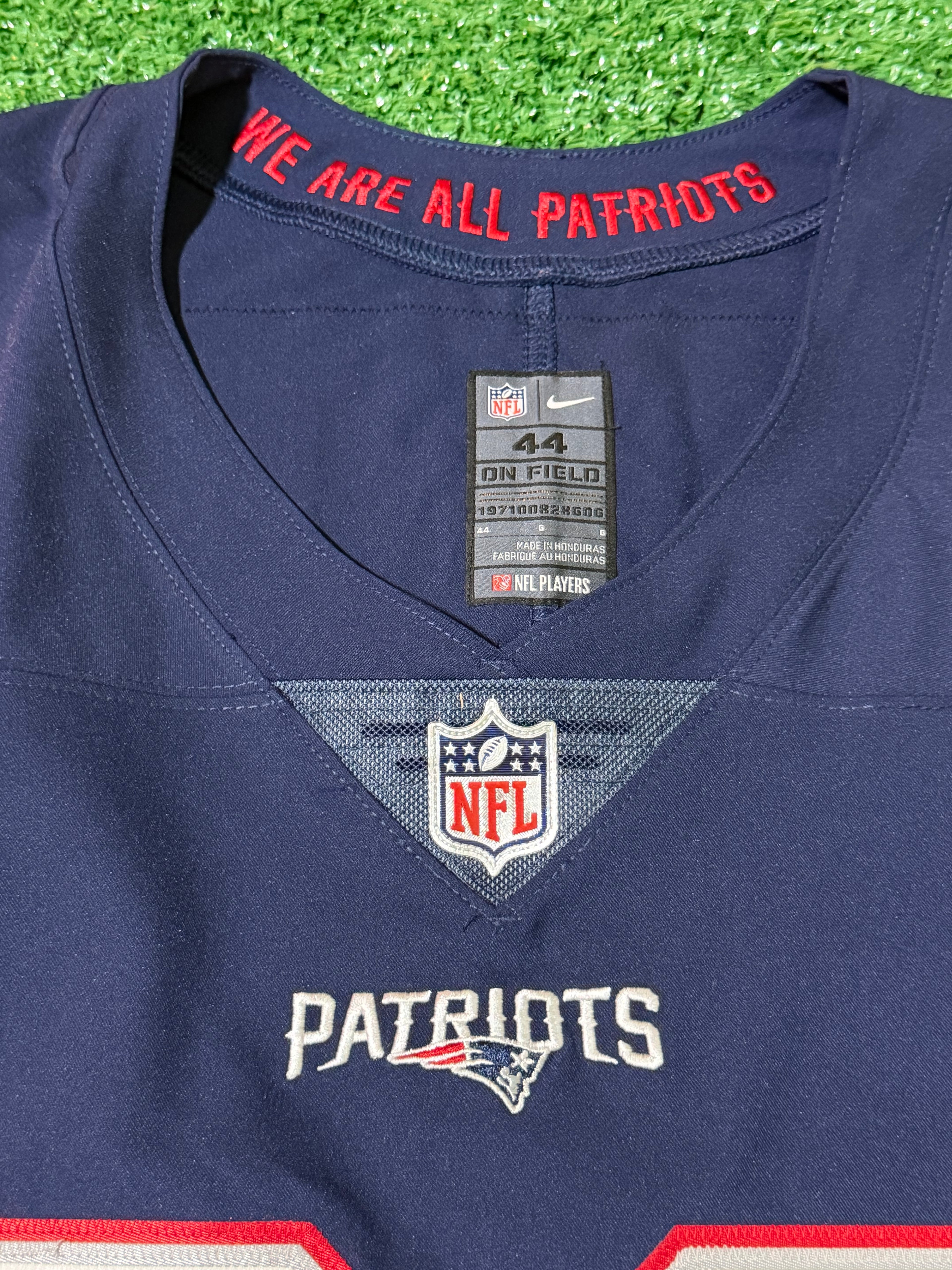 Devin McCourty New England Patriots Jersey #32 Nike Vapor Elite Blue Size 44 (Large) NFL