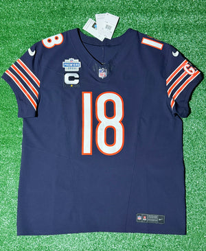 Caleb Williams Chicago Bears Jersey #18 Nike Vapor FUSE Elite Navy Size 48 (XL) NFL