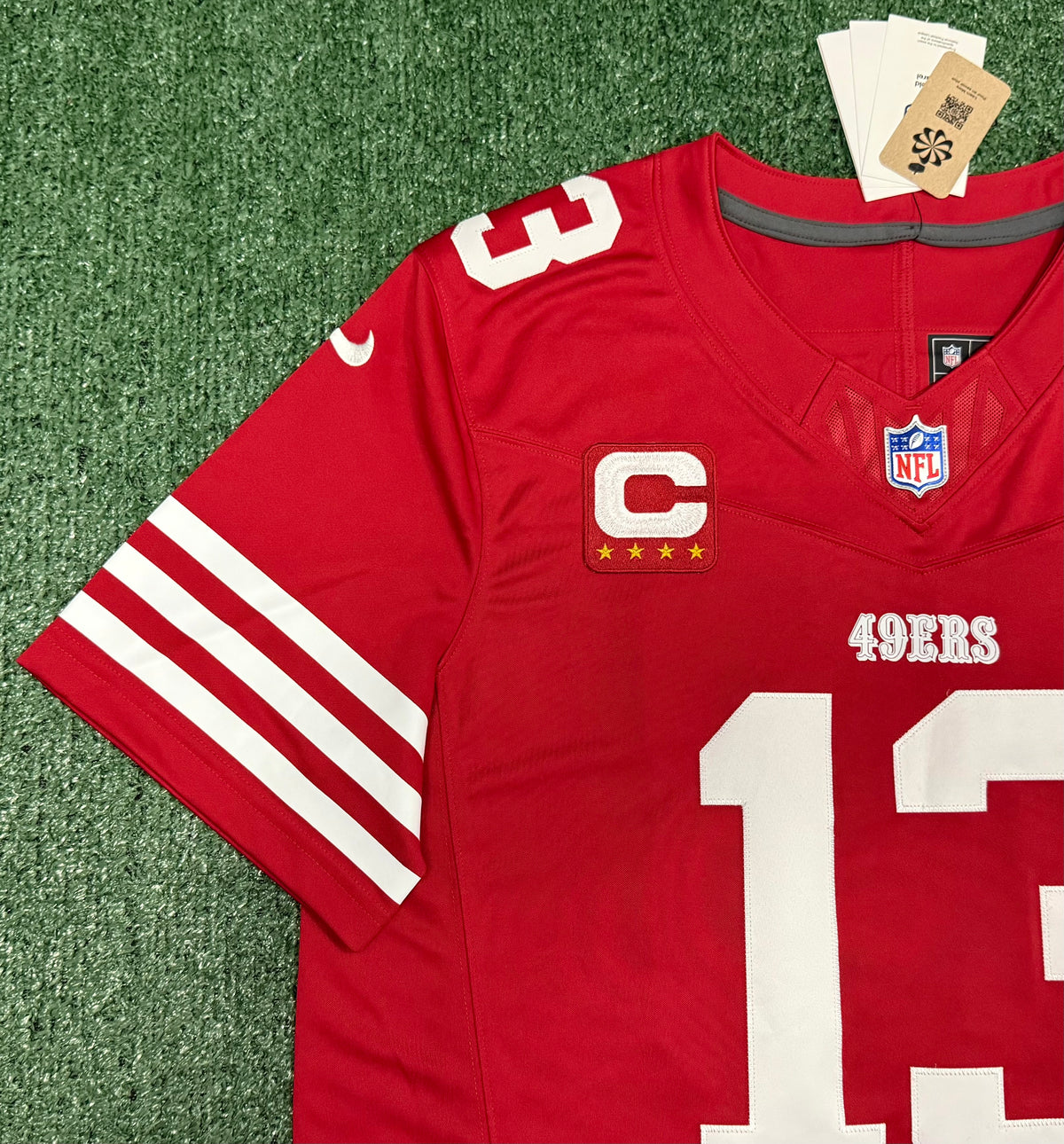 Brock Purdy San Francisco 49ers Jersey #13 Nike Vapor Fuse Limited Stitched Red Size (XL) NFL
