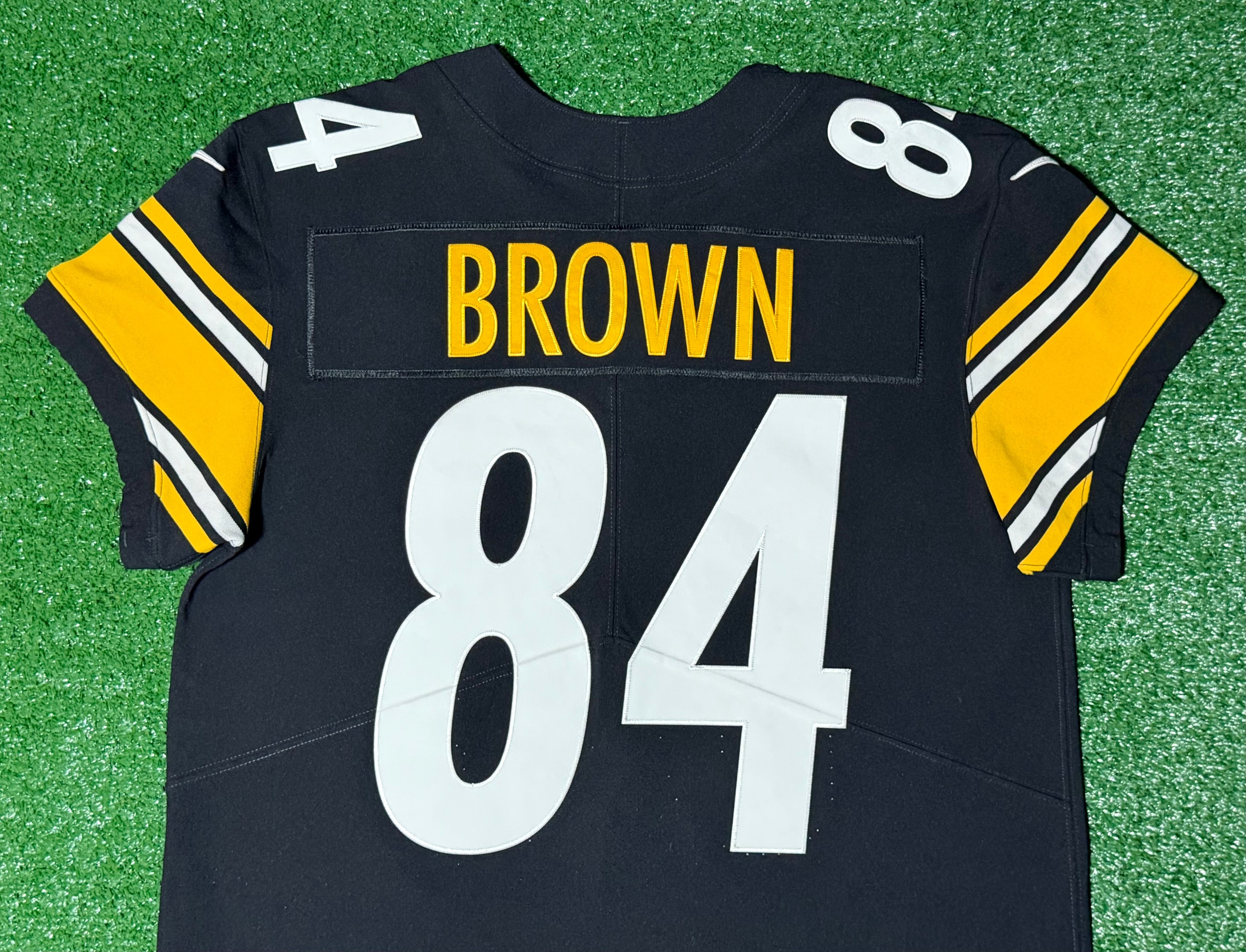 Antonio Brown Pittsburgh Steelers Jersey #84 Nike Vapor Elite Black Size 44 (Large) NFL