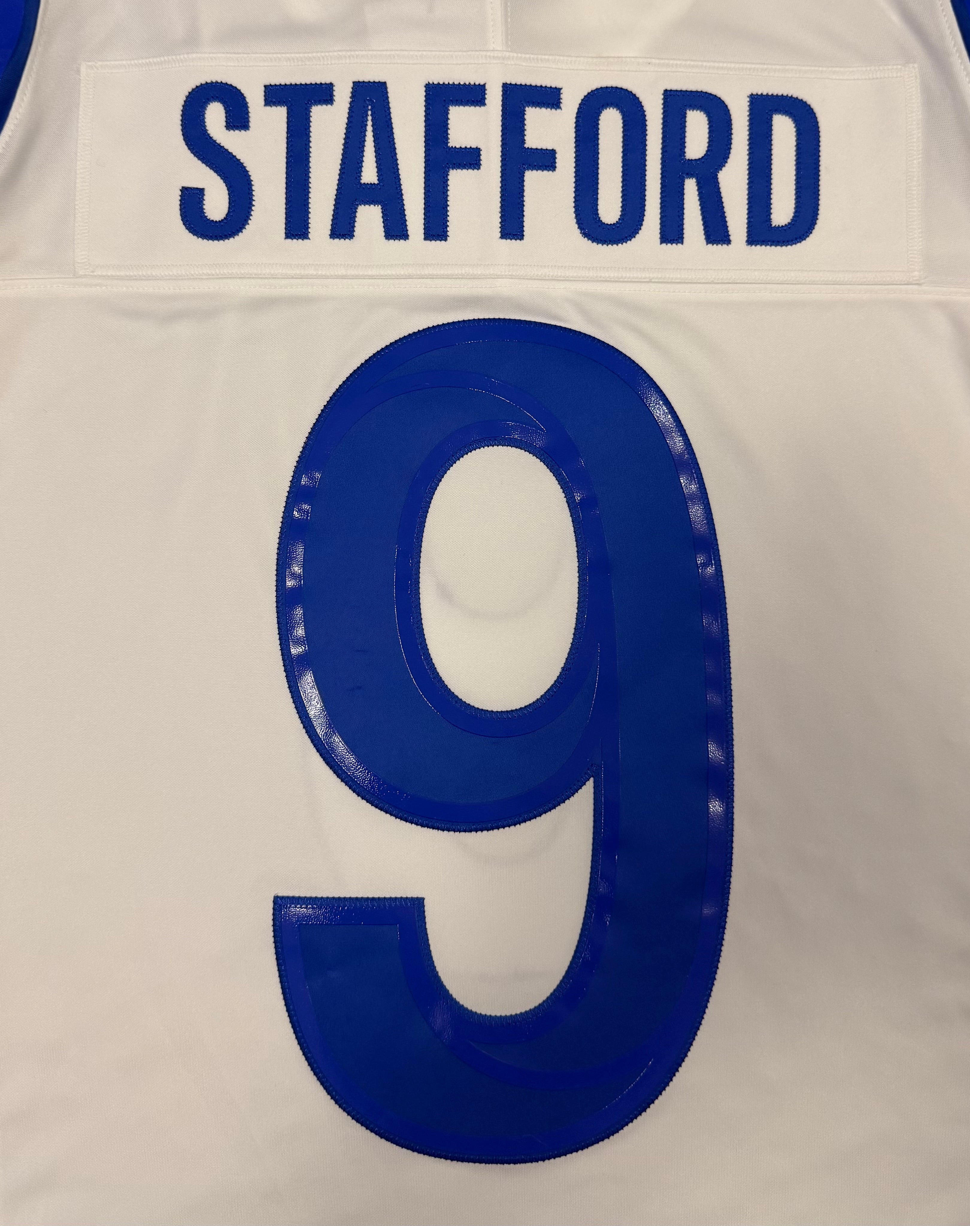 Matthew Stafford Los Angeles Rams Jersey #9 Nike Vapor Fuse Limited Stitched White Size (Medium) NFL