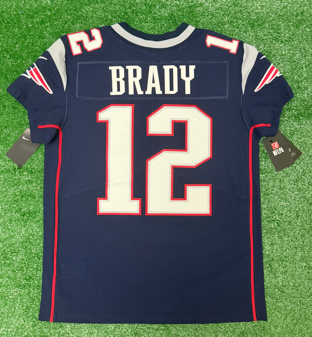 Tom Brady New England Patriots Jersey #12 Nike Vapor Elite Blue Size 40 (Medium) NFL