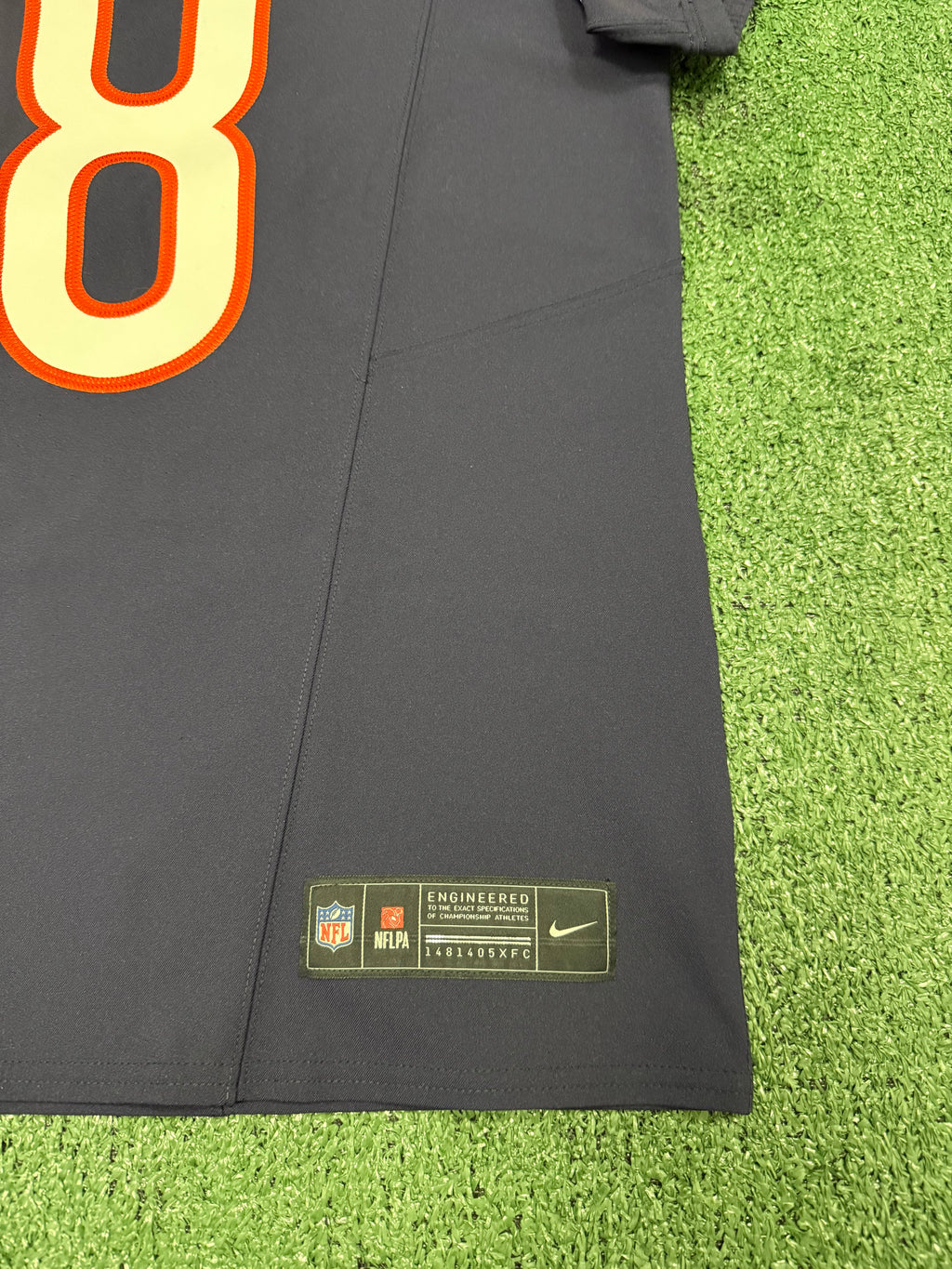 Caleb Williams Chicago Bears Jersey #18 Nike Vapor FUSE Elite Navy Size 40 (Medium) NFL