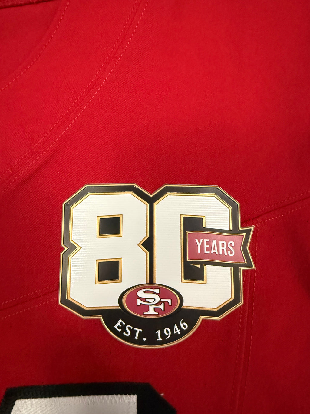 Fred Warner San Francisco 49ers Jersey #54 Nike Vapor FUSE Elite Red Size 40 (Medium) NFL