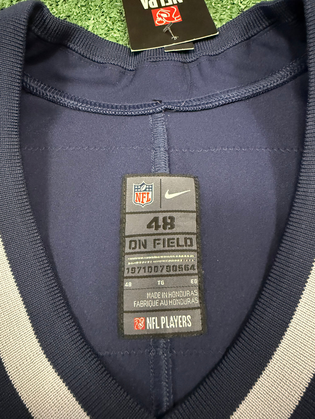 Tom Brady New England Patriots Jersey #12 Nike Vapor Elite Blue Size 48 (XL) NFL