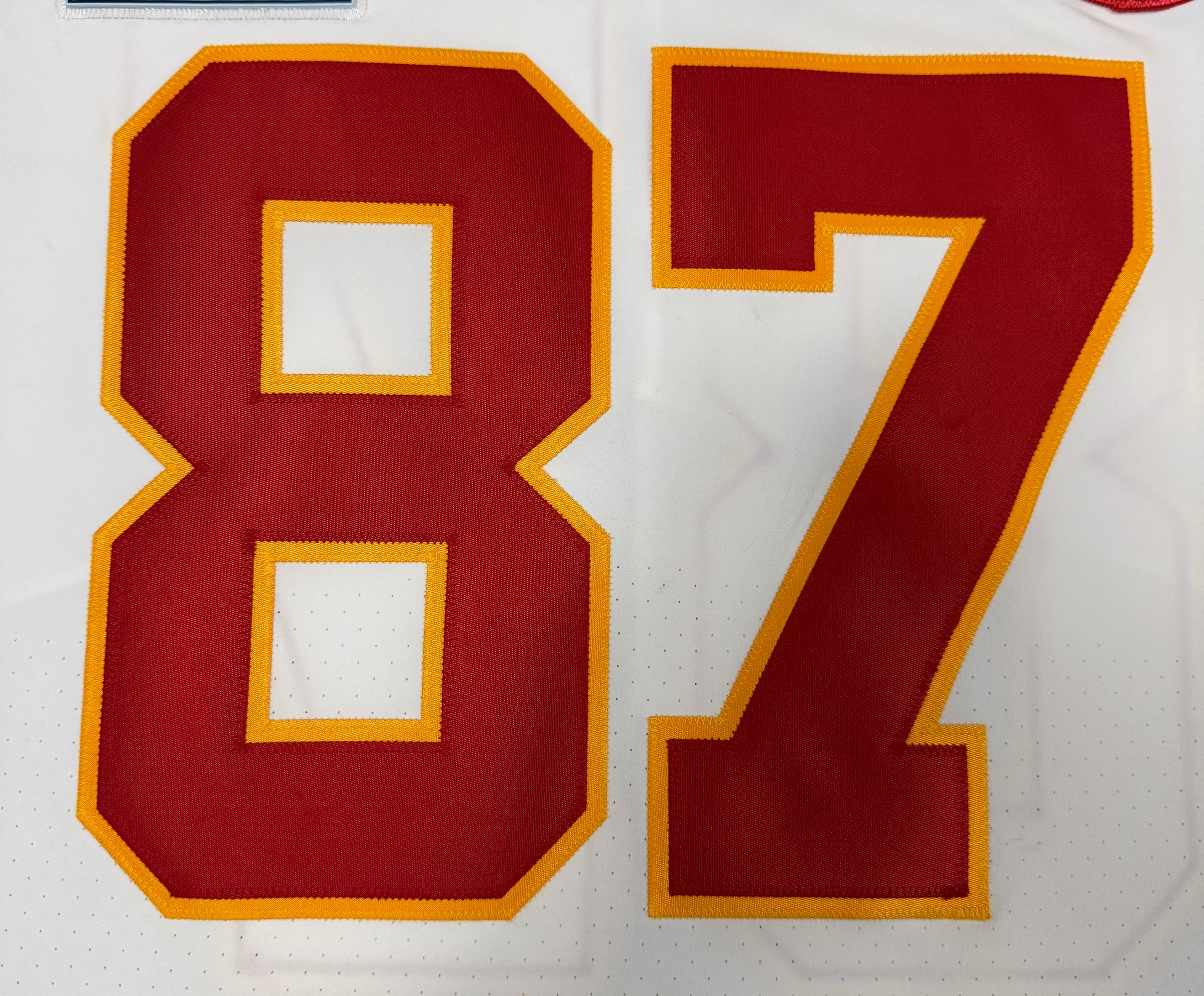 Travis Kelce Kansas City Chiefs Jersey #87 Nike Vapor Elite White Size 48 (XL) NFL