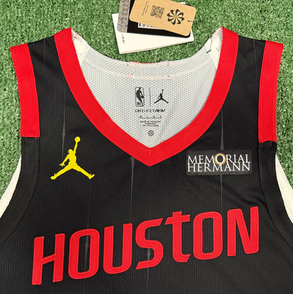 Kevin Durant Houston Rockets Jersey #7 Nike ADV Authentic Black Size 48 (Large) NBA