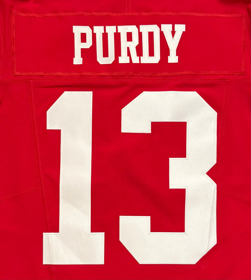 Brock Purdy San Francisco 49ers Jersey #13 Nike Vapor FUSE Elite Red Size 44 (Large) NFL