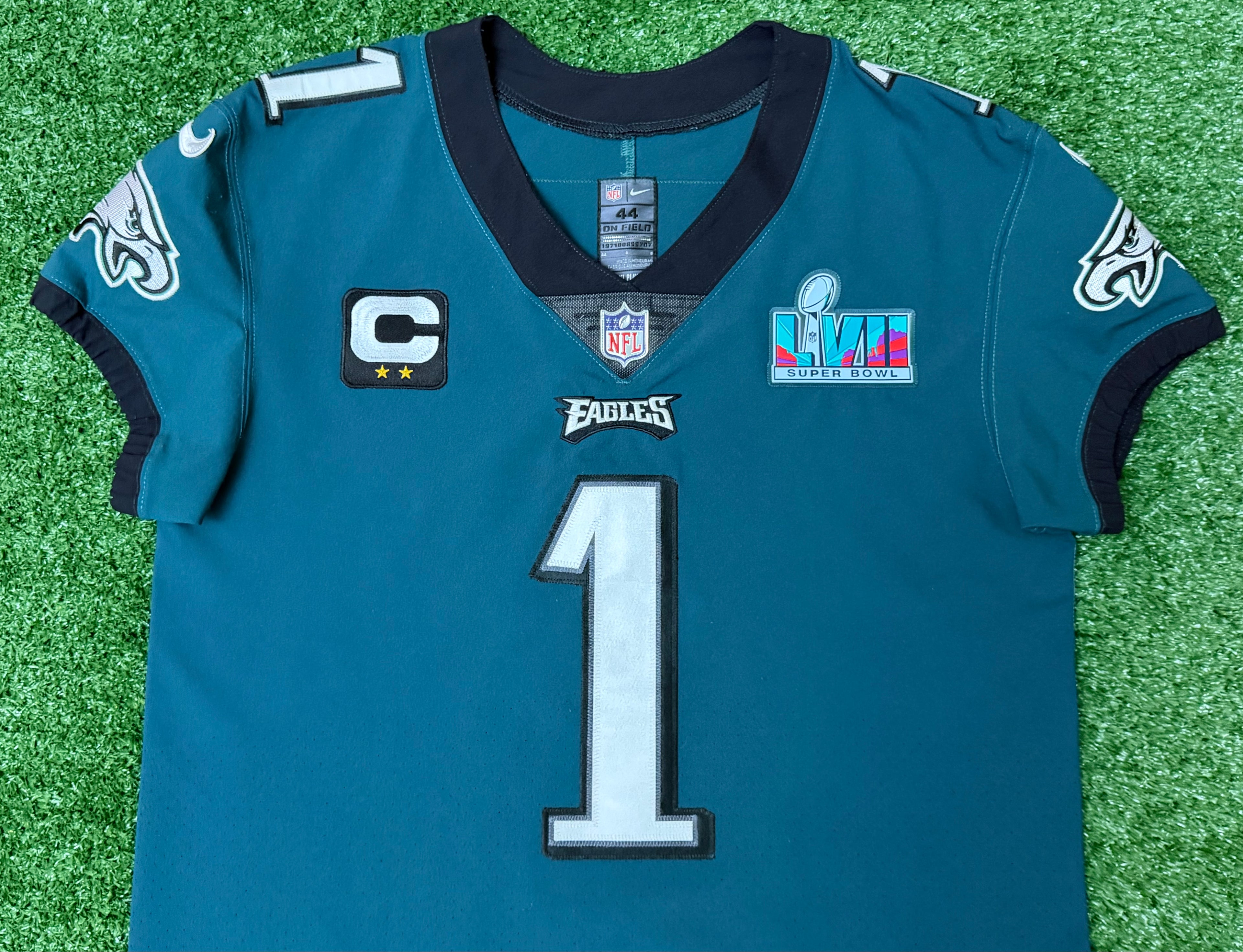 Jalen Hurts Philadelphia Eagles Jersey #1 Nike Vapor Elite Green size 44 (Large) NFL