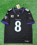 Lamar Jackson Baltimore Ravens Jersey #8 Nike Vapor FUSE Limited Black Size (Large) NFL