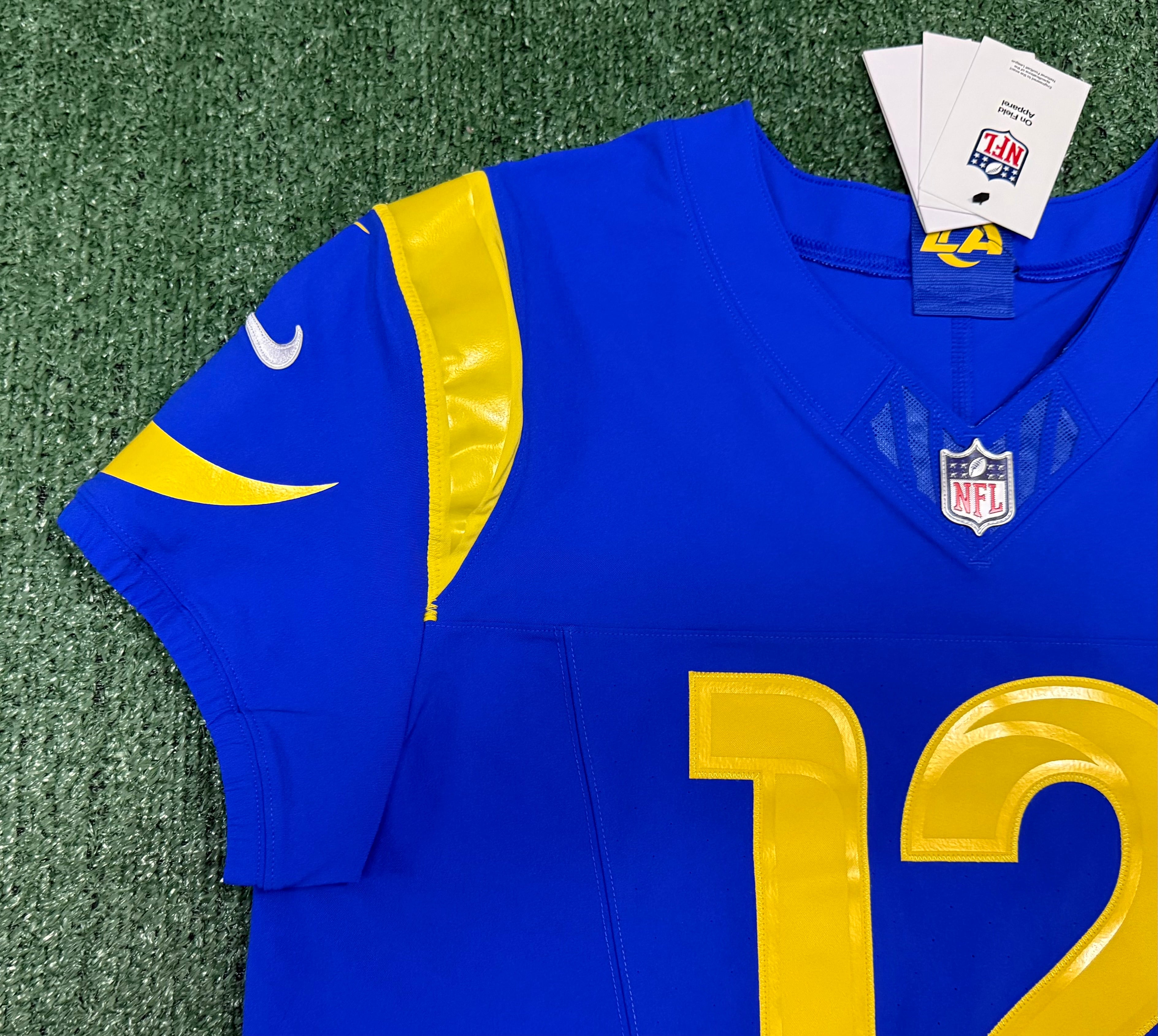 Puka Nacua Los Angeles Rams
Jersey #12 Nike Vapor FUSE Elite blue Size 44 (Large) NFL