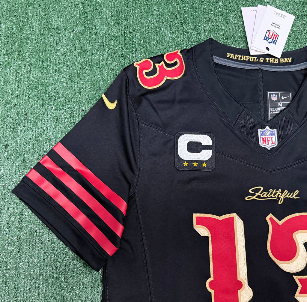 Brock Purdy San Francisco 49ers Jersey #13 Nike Vapor Fuse Limited Rivalry Black Size (Medium) NFL