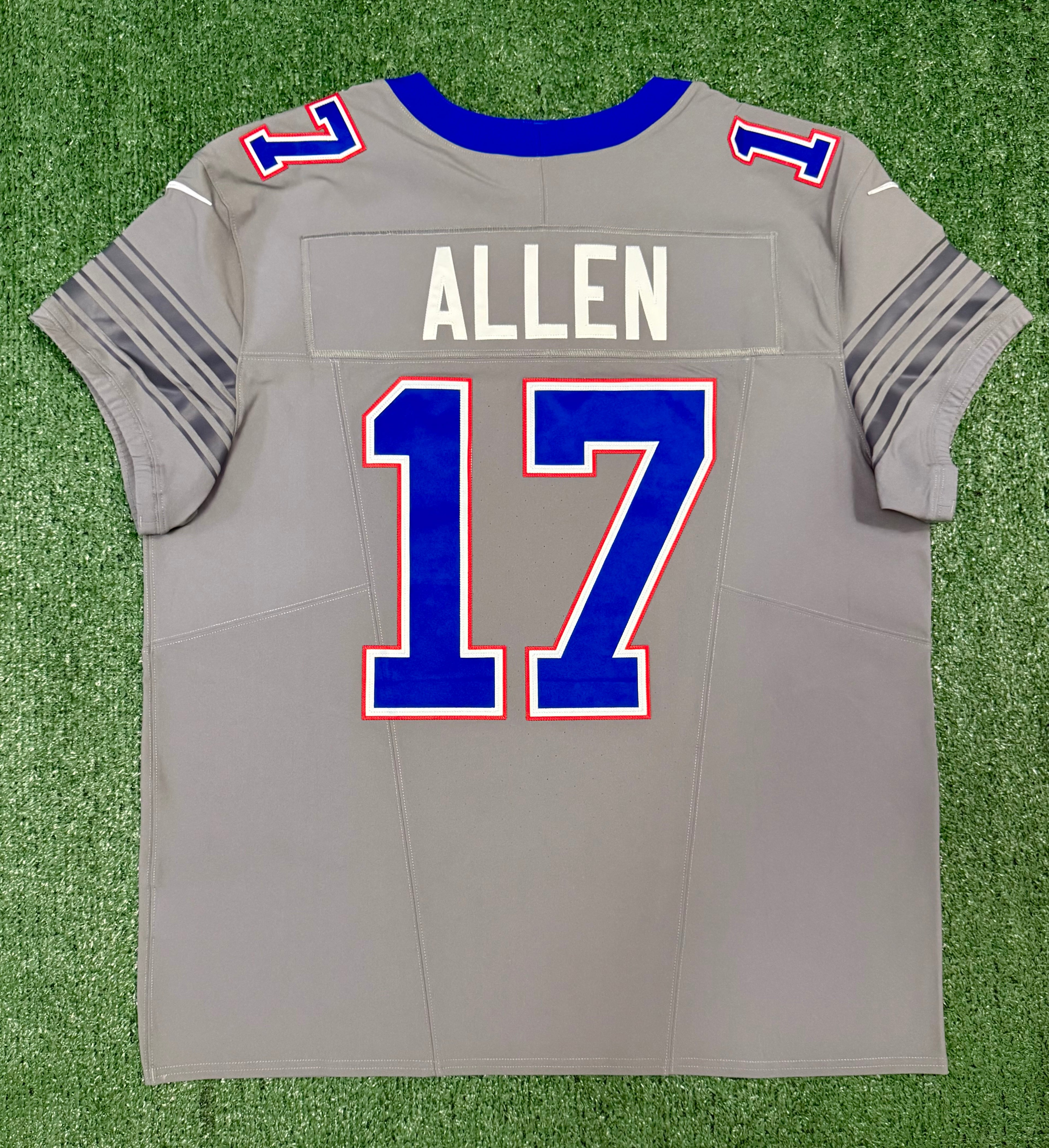 Josh Allen Buffalo Bills Jersey #17 Nike Vapor Fuse Elite Gray Size 48 (XL) NFL