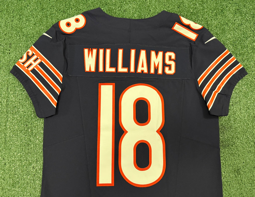 Caleb Williams Chicago Bears Jersey #18 Nike Vapor FUSE Elite Navy Size 40 (Medium) NFL