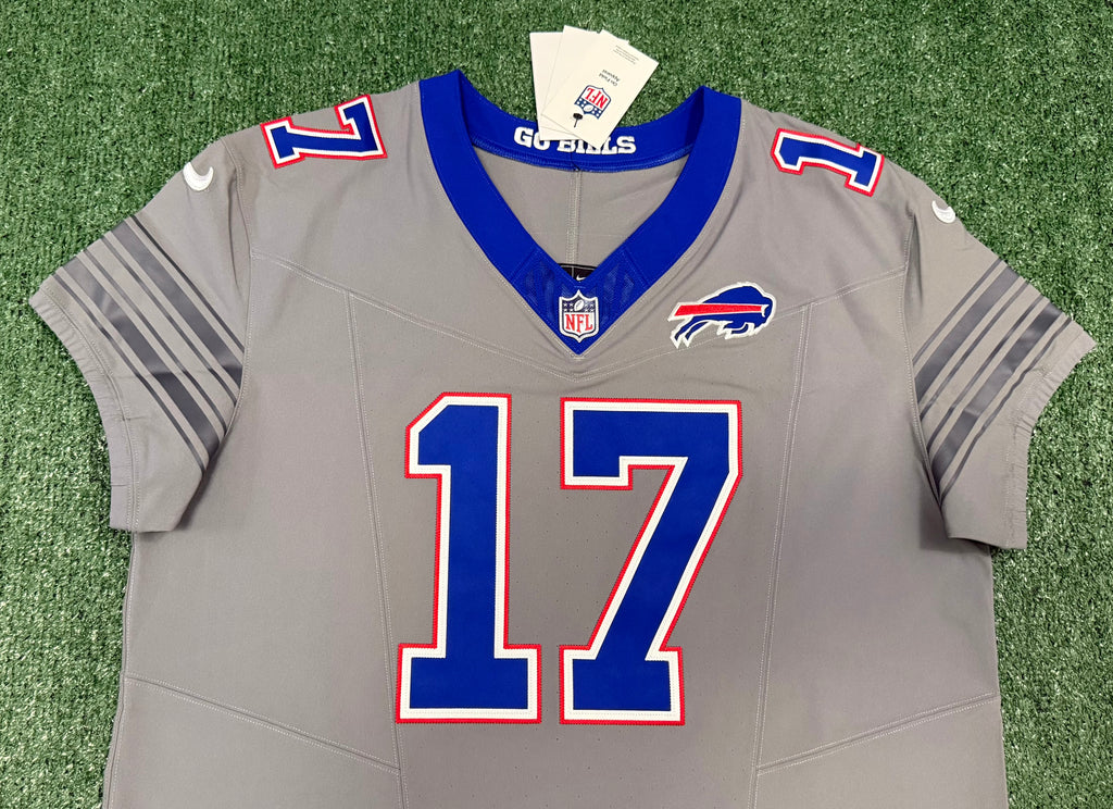 Josh Allen Buffalo Bills Jersey #17 Nike Vapor Fuse Elite Gray Size 48 (XL) NFL