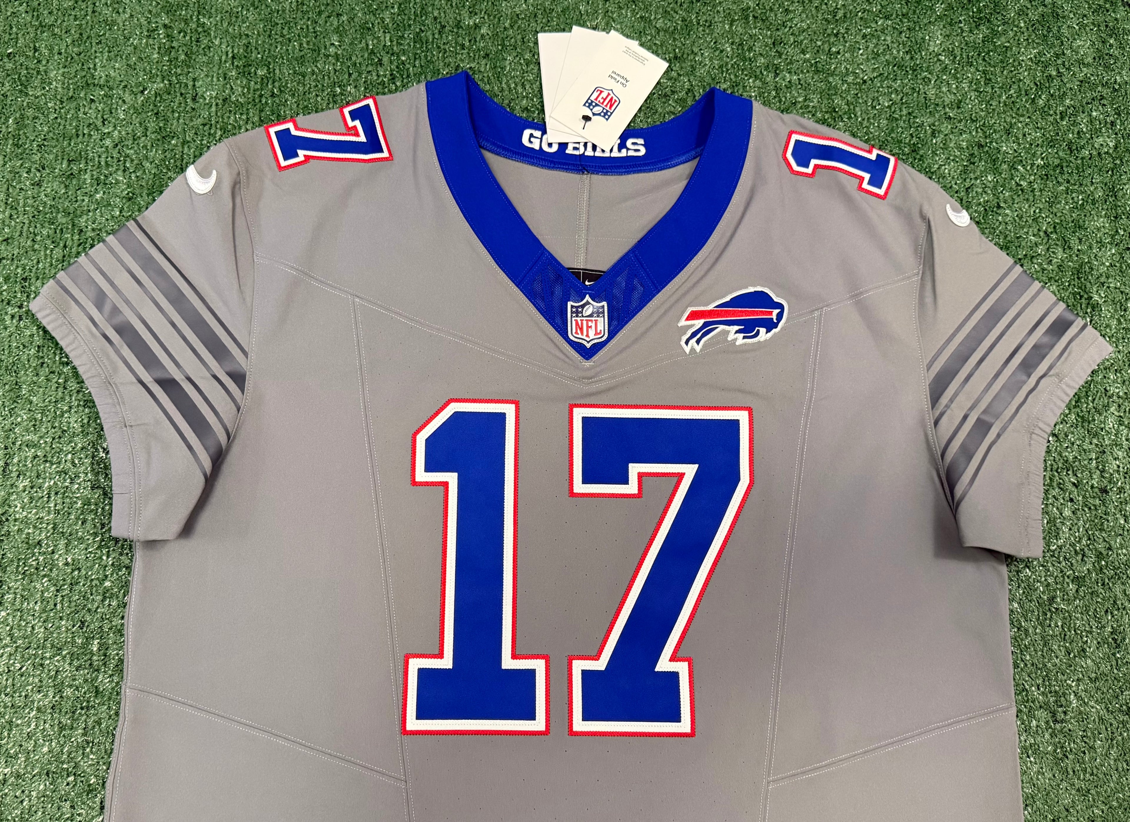 Josh Allen Buffalo Bills Jersey #17 Nike Vapor Fuse Elite Gray Size 48 (XL) NFL