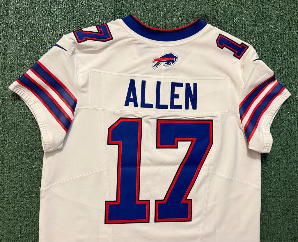 Josh Allen Buffalo Bills Jersey #17 Nike Vapor Fuse Elite White Size 44 (L) NFL