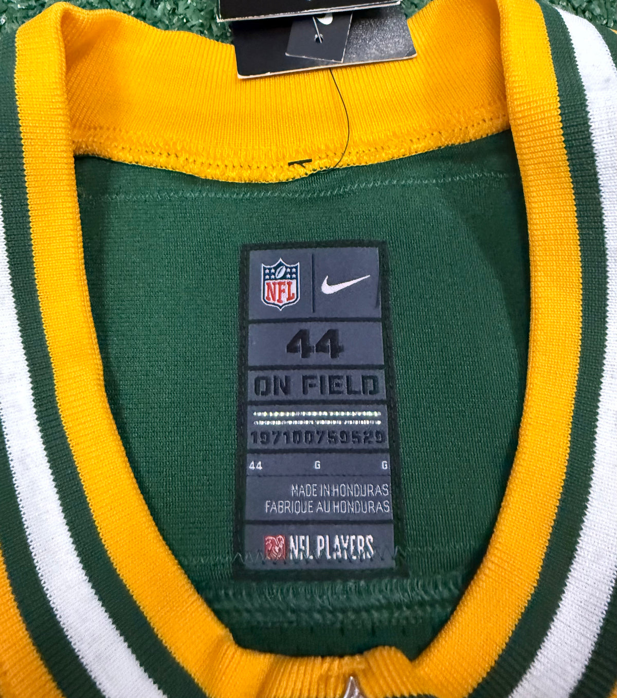 Jordan Love Green Bay Packers Jersey #10 Nike Vapor Elite Green Size 44 (Large) NFL