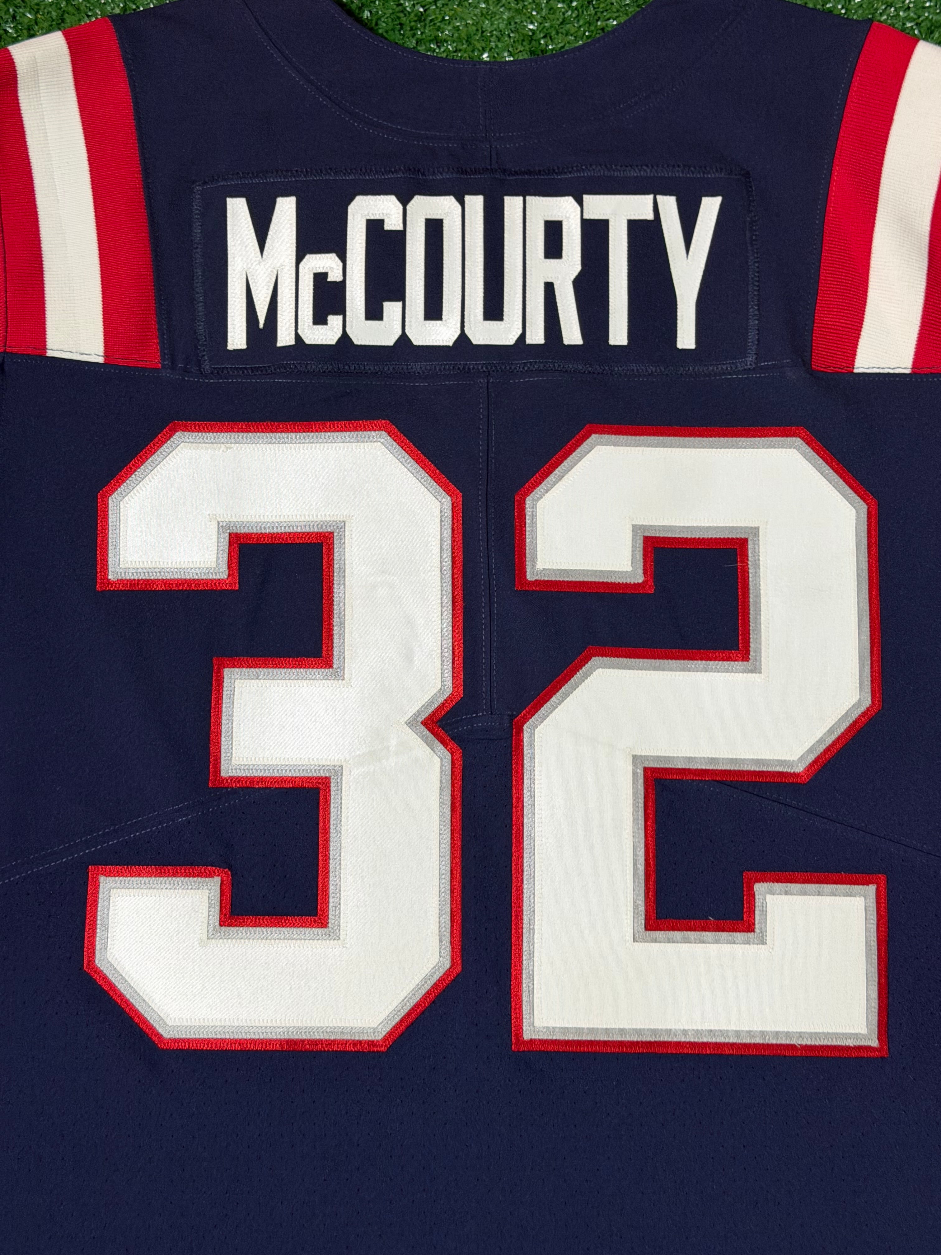 Devin McCourty New England Patriots Jersey #32 Nike Vapor Elite Blue Size 44 (Large) NFL
