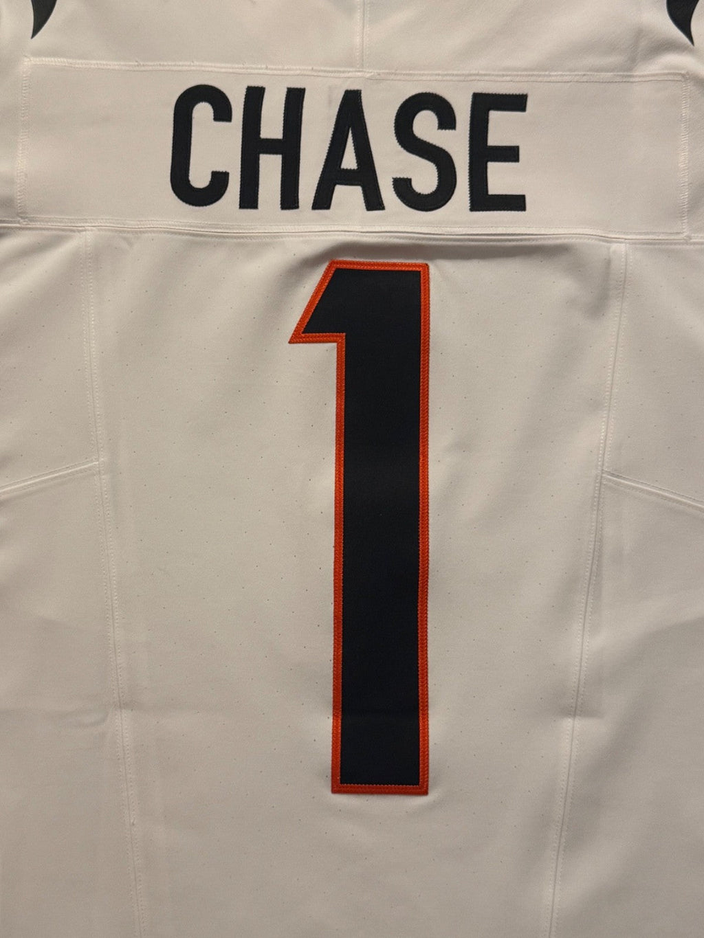 Ja'Marr Chase Cincinnati Bengals Jersey #1 Nike Vapor Fuse Elite White Size 44 (Large) NFL