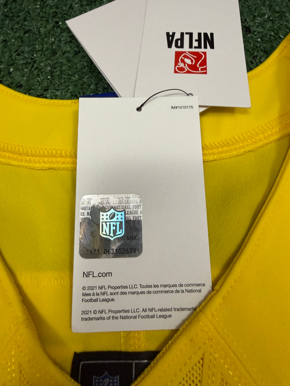 Myles Garrett Los Angeles Rams Jersey #95 Nike Vapor FUSE Elite Yellow Size 40 (Medium) NFL