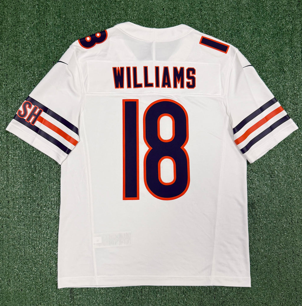 Caleb Williams Chicago Bears Jersey #18 Nike Vapor FUSE Stitched Limited White Size (Medium) NFL