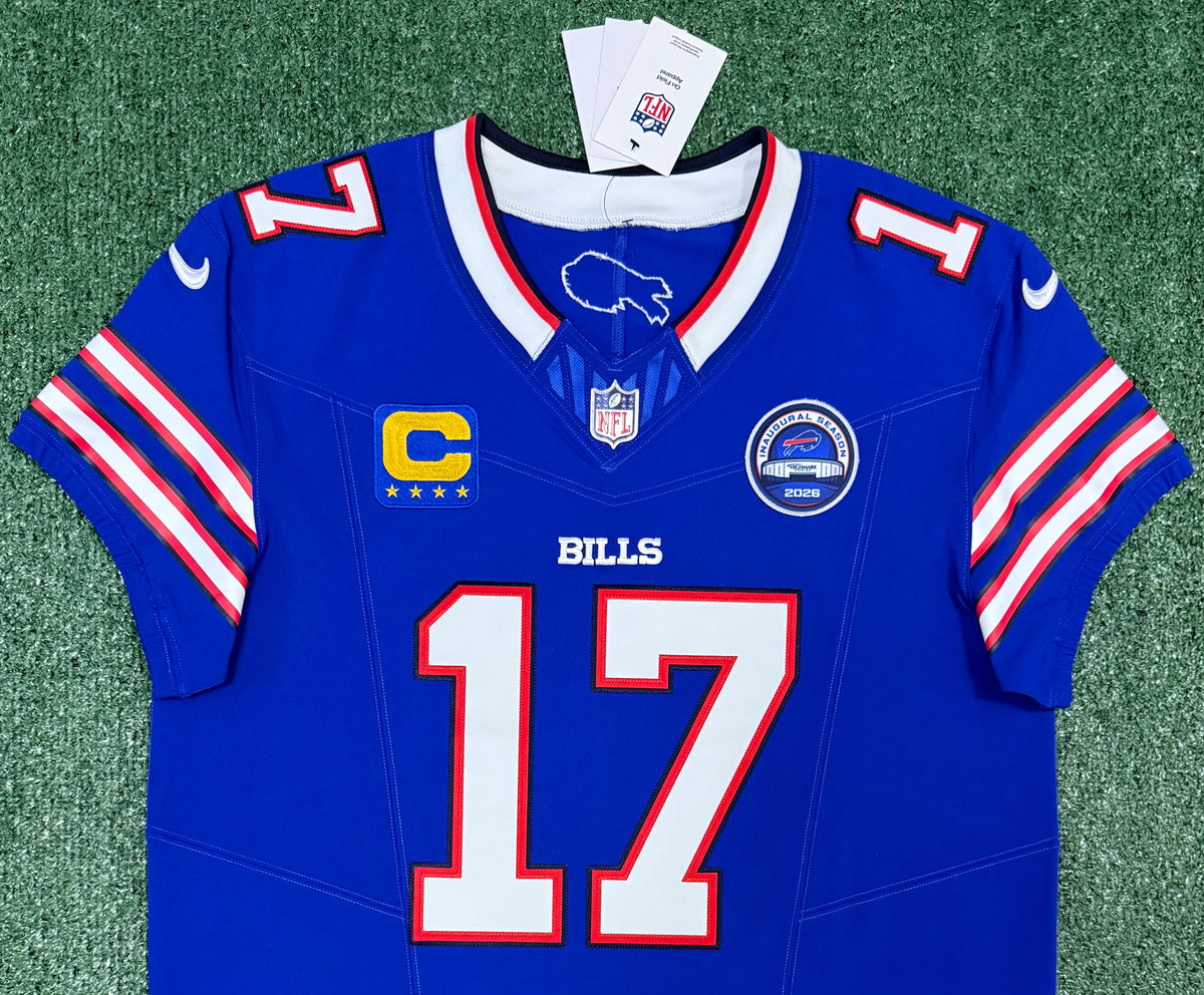 Josh Allen Buffalo Bills Jersey #17 Nike Vapor Fuse Elite Blue Size 44 (L) NFL
