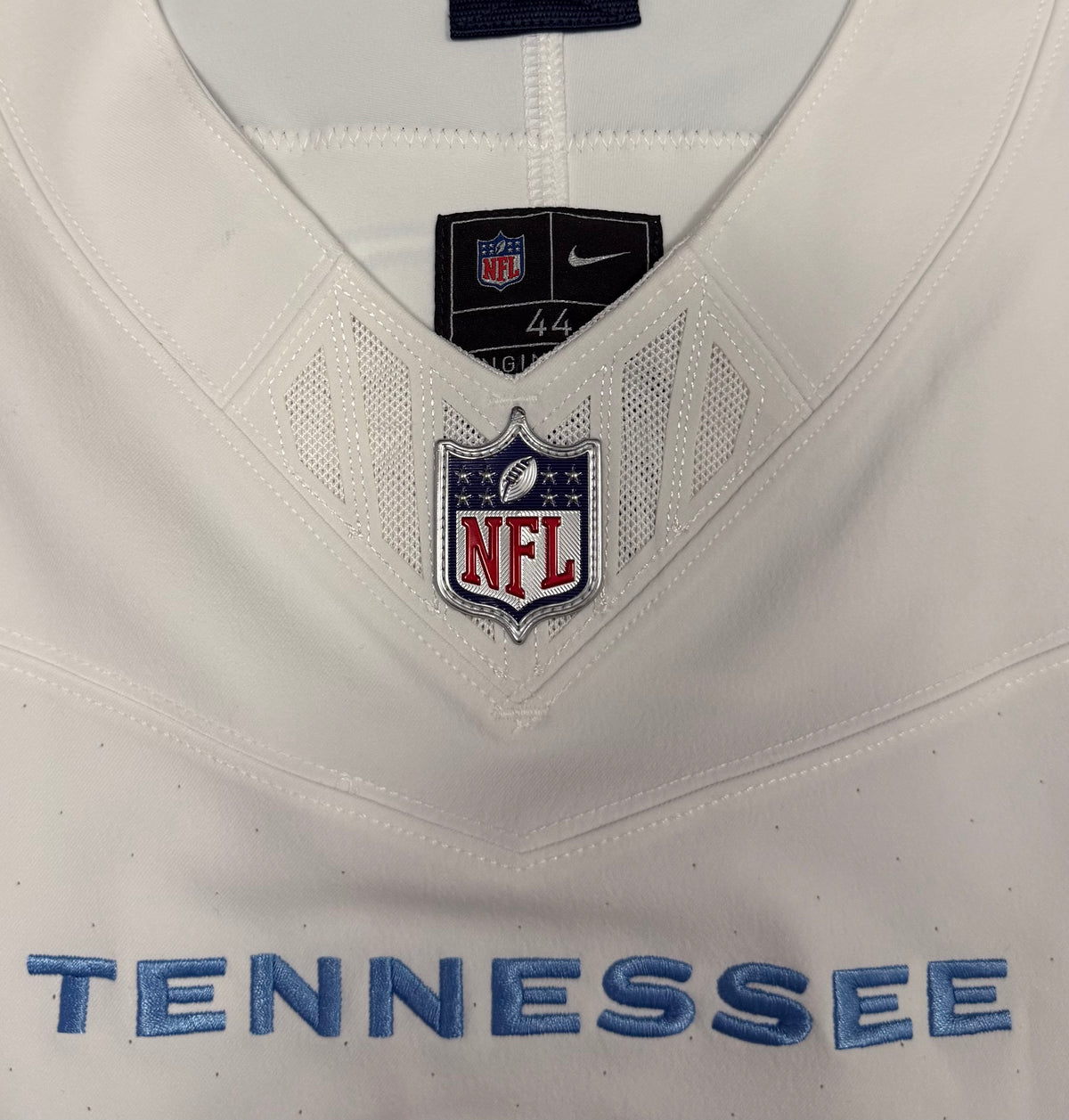 Cam Ward Tennessee Titans Jersey #1 Nike Vapor Fuse Elite White Size 44 (L) NFL