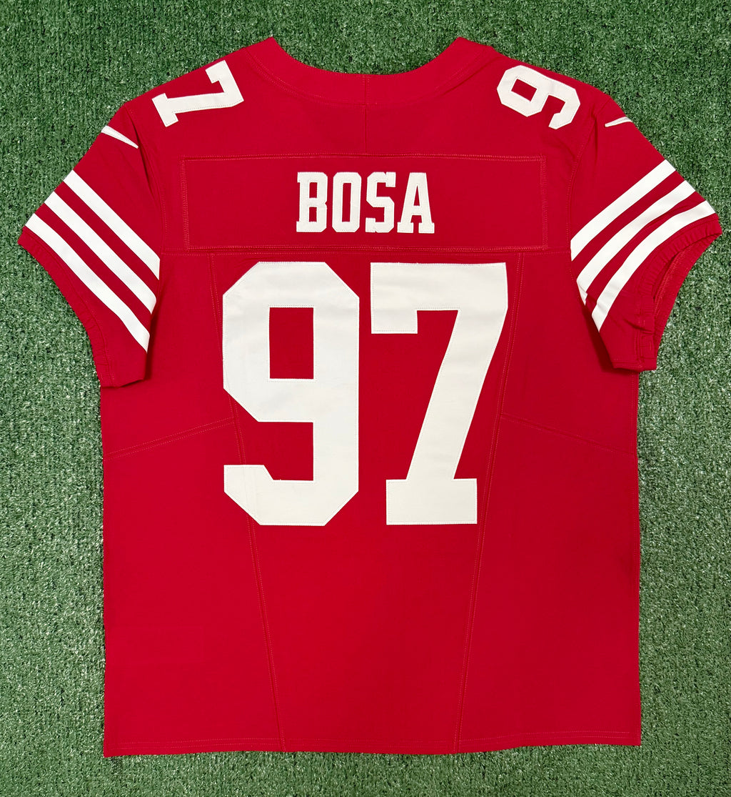 Nick Bosa San Francisco 49ers Jersey #97 Nike Vapor FUSE Elite Red Size 44 (Large) NFL